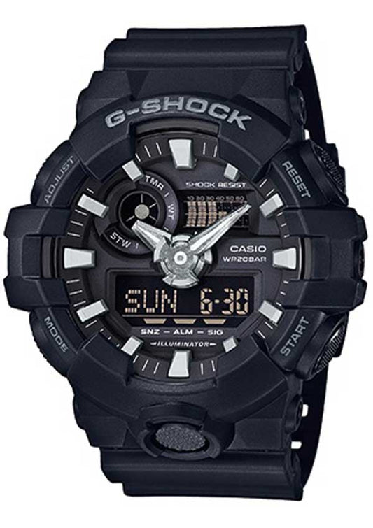 Casio GA-700-1BER G-Shock Black Rubber Strap - Κοσμηματοπωλείο Goldy