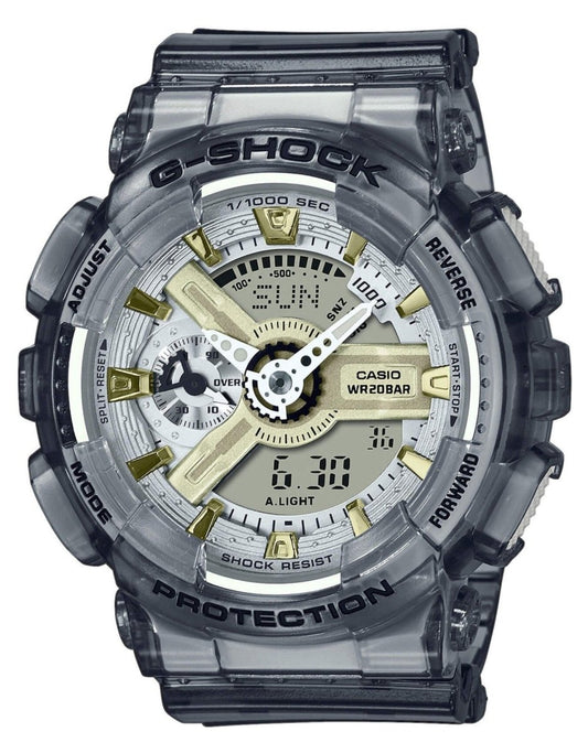 Casio GMA-S110GS-8AER G-Shock Grey Rubber Strap - Κοσμηματοπωλείο Goldy