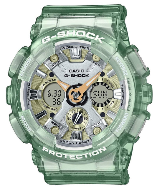 Casio GMA-S120GS-3AER G-Shock Green Rubber Strap - Κοσμηματοπωλείο Goldy