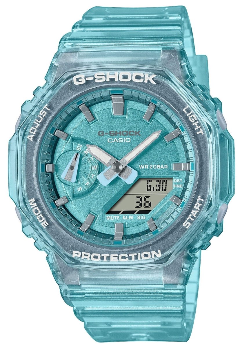 Casio GMA-S2100SK-2AER G-Shock Light Blue Rubber Strap - Κοσμηματοπωλείο Goldy