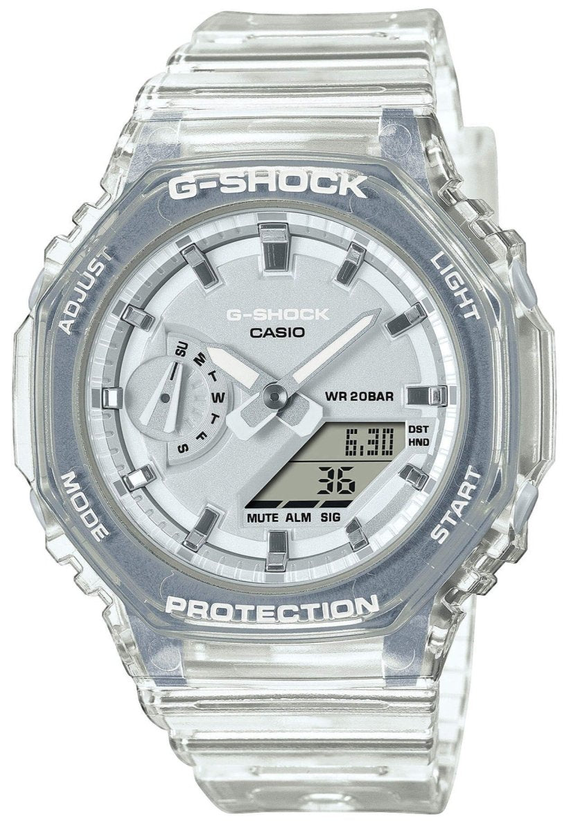 Casio GMA-S2100SK-7AER G-Shock White Rubber Strap - Κοσμηματοπωλείο Goldy