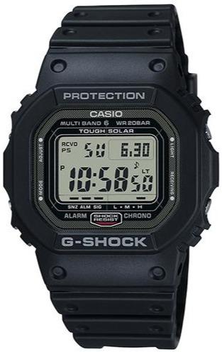 Casio GW-5000U-1ER G-Shock Solar Black Rubber Strap - Κοσμηματοπωλείο Goldy