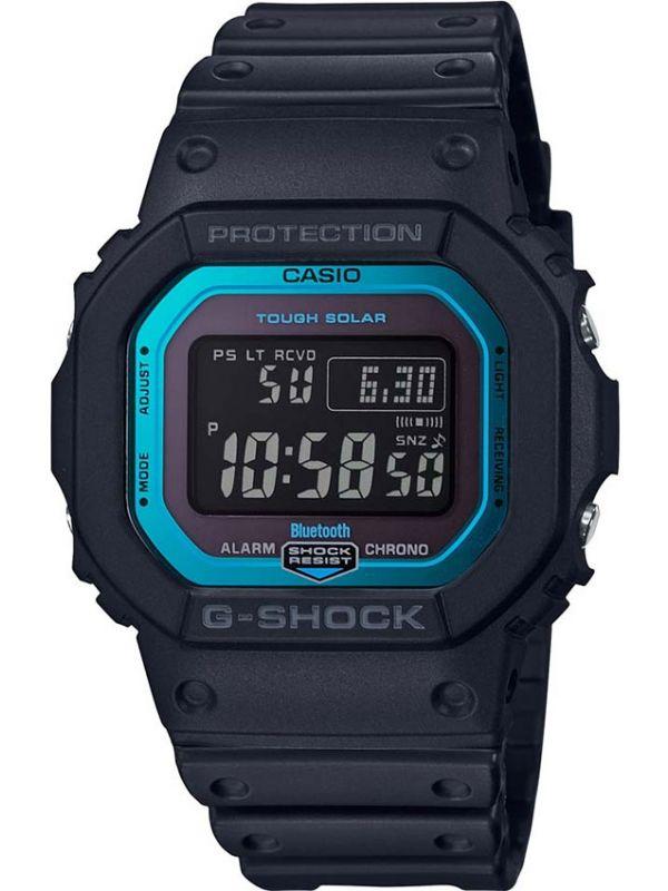 Casio GW-B5600-2ER G-Shock Solar Bluetooth Black Rubber Strap - Κοσμηματοπωλείο Goldy