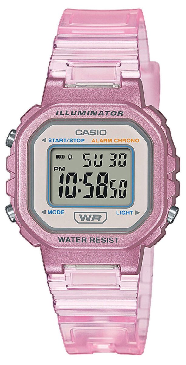 CASIO LA-20WHS-4AEF Digital Pink Rubber Strap - Κοσμηματοπωλείο Goldy