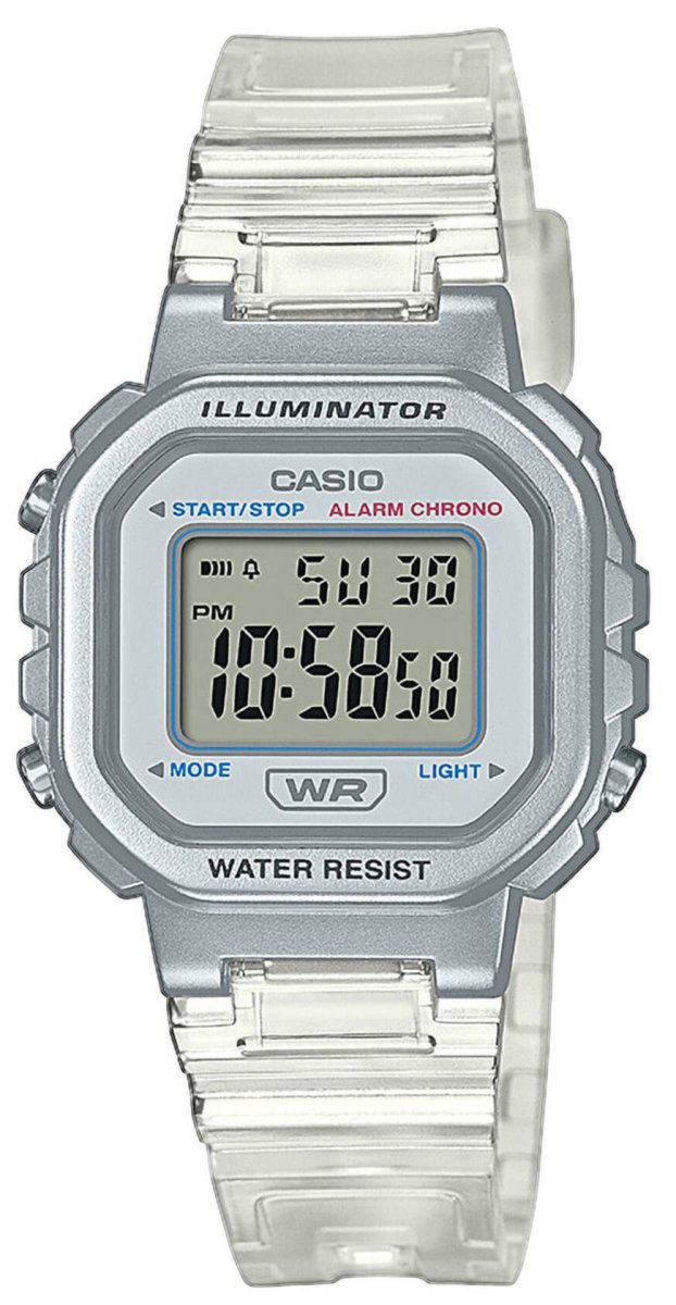 CASIO LA-20WHS-7AEF Digital White Rubber Strap - Κοσμηματοπωλείο Goldy