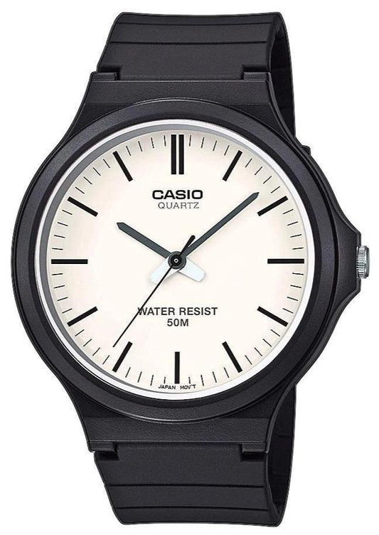 CASIO MW-240-7EVEF Black Plastic Strap - Κοσμηματοπωλείο Goldy