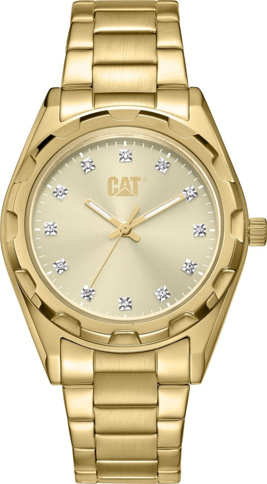 CATERPILLAR AL38018858 California Lady Gold Stainless Steel Watch - Κοσμηματοπωλείο Goldy