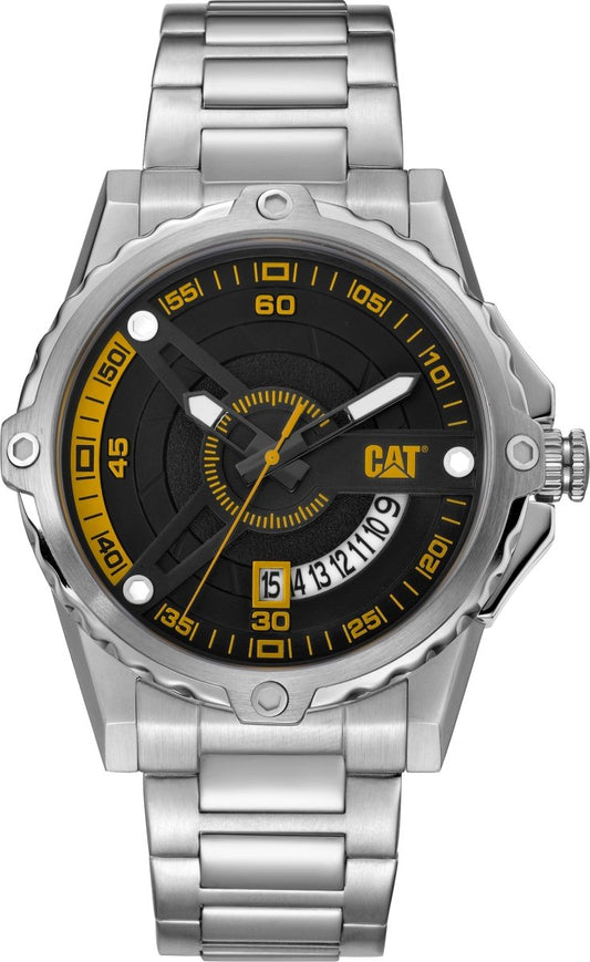 CATERPILLAR AM14111127 Newport Stainless Steel Watch - Κοσμηματοπωλείο Goldy
