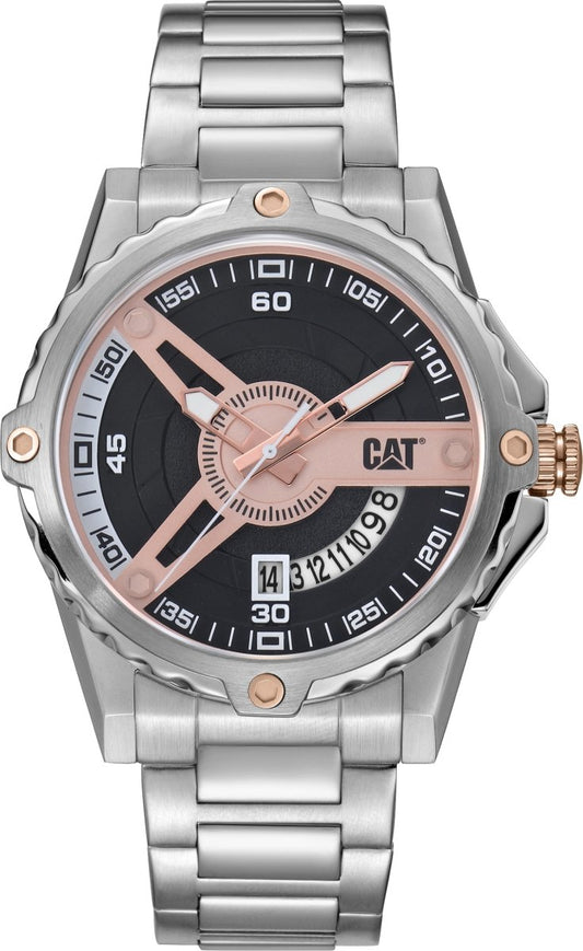 CATERPILLAR AM14111129 Newport Stainless Steel Watch - Κοσμηματοπωλείο Goldy