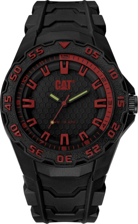 CATERPILLAR LH11021128 Motion 2020 Black Rubber Strap - Κοσμηματοπωλείο Goldy