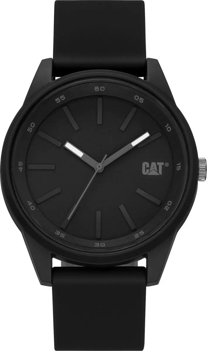 CATERPILLAR LJ16021121 Insignia Black Rubber Strap - Κοσμηματοπωλείο Goldy