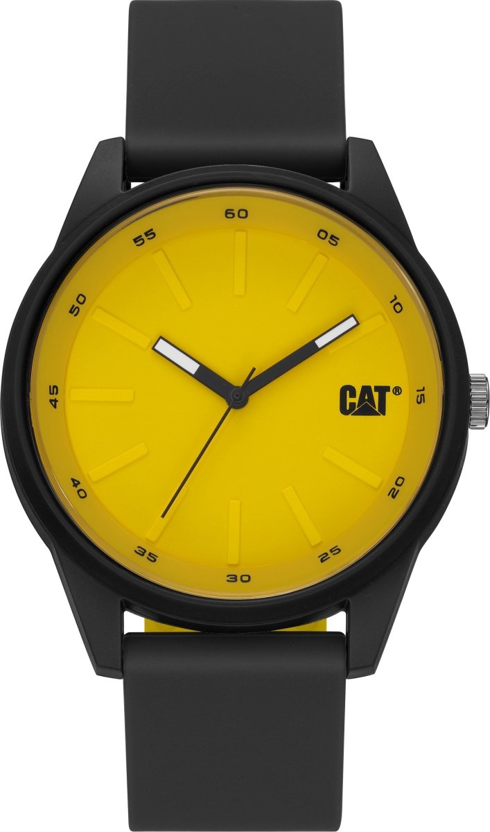 CATERPILLAR LJ16021721 Insignia Black Rubber Strap - Κοσμηματοπωλείο Goldy