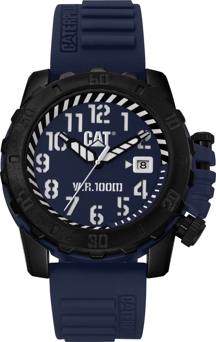 CATERPILLAR LK11126612 Barricade Blue Rubber Strap - Κοσμηματοπωλείο Goldy