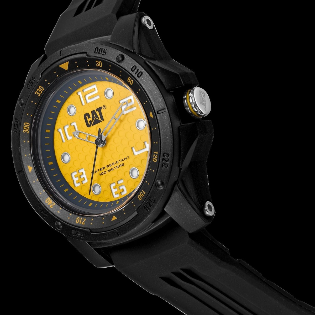 Caterpillar LP16021737 Aperture Black Rubber Strap - Κοσμηματοπωλείο Goldy