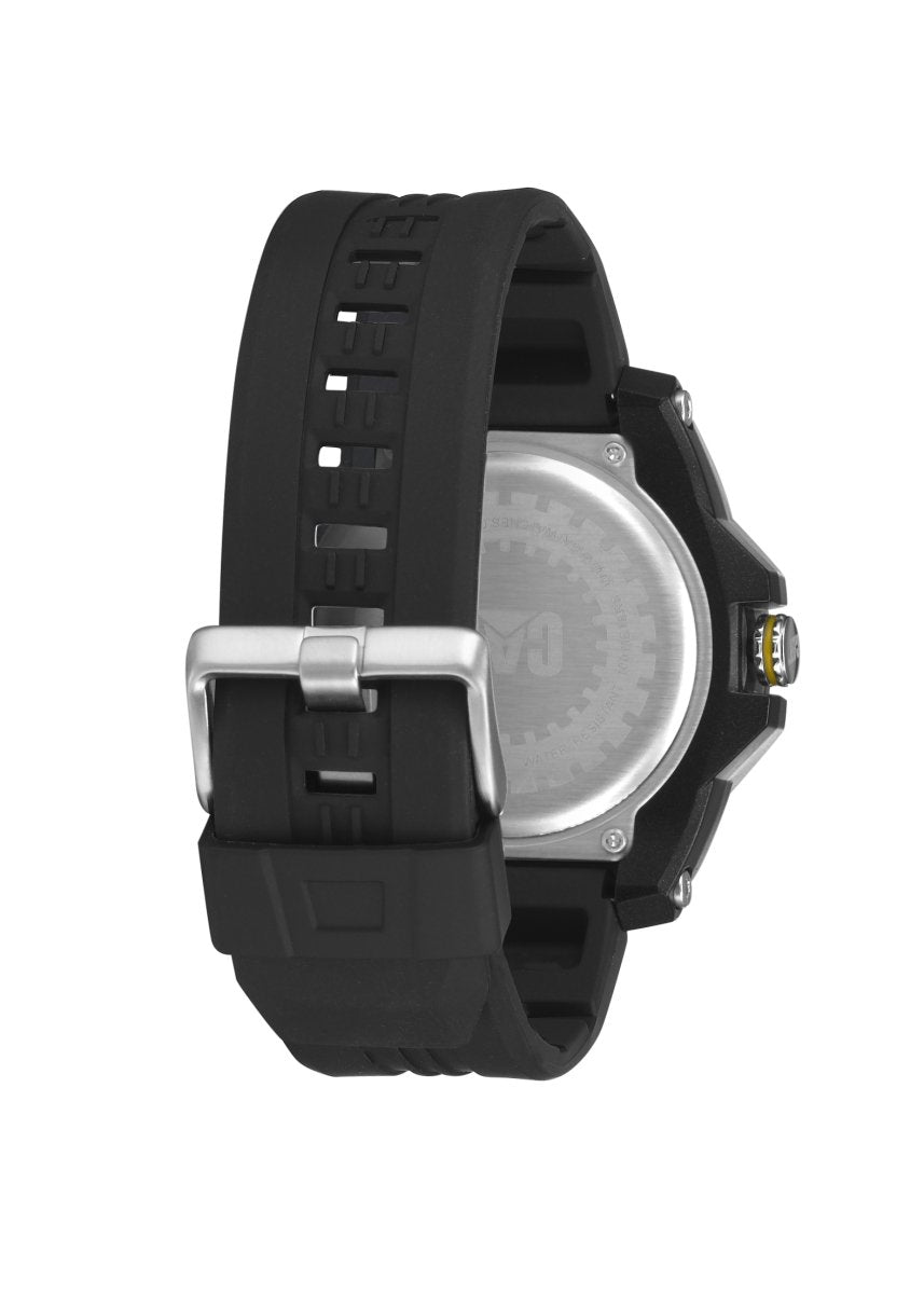 Caterpillar LP16021737 Aperture Black Rubber Strap - Κοσμηματοπωλείο Goldy