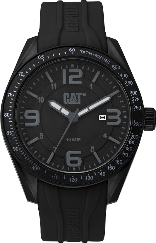 Caterpillar LQ16121135 Oceania Black Silicon Strap - Κοσμηματοπωλείο Goldy