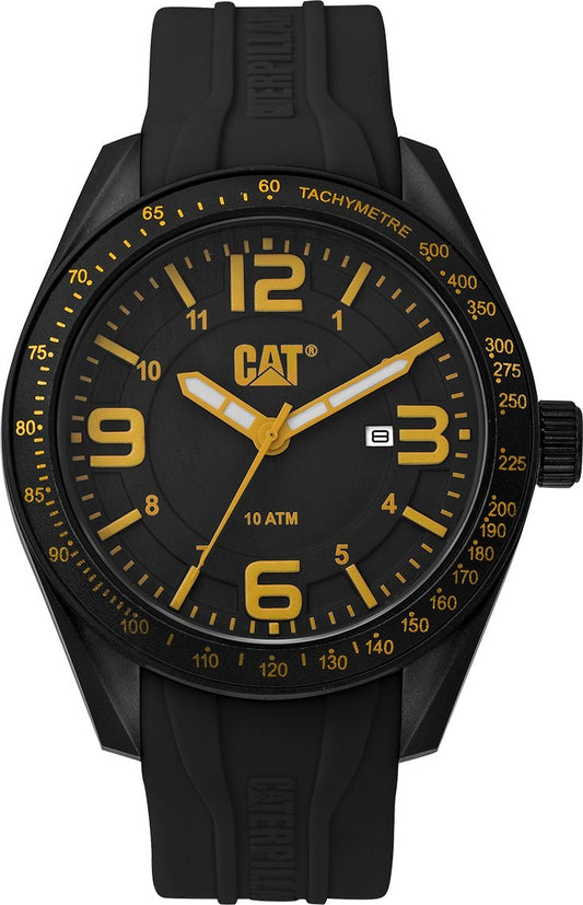 Caterpillar LQ16121137 Oceania Black Silicon Strap - Κοσμηματοπωλείο Goldy