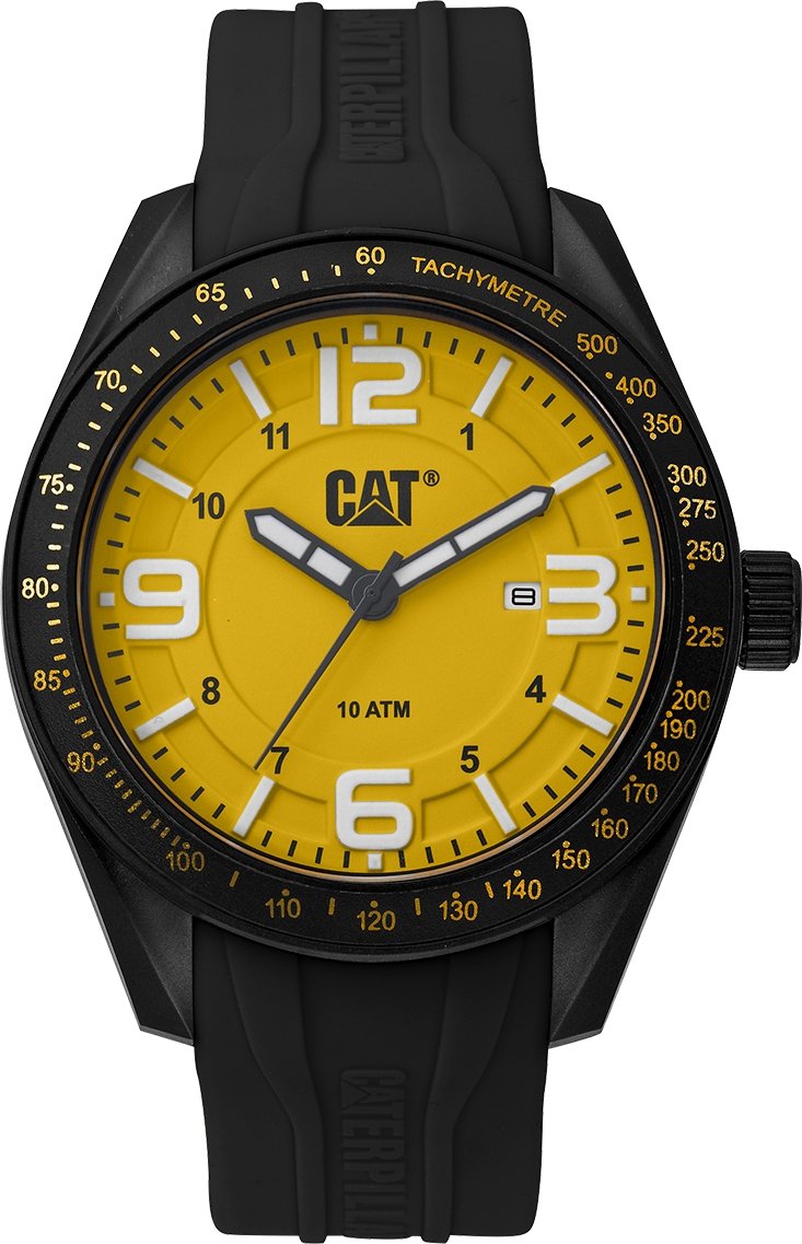 Caterpillar LQ16121732 Oceania Black Silicon Strap - Κοσμηματοπωλείο Goldy