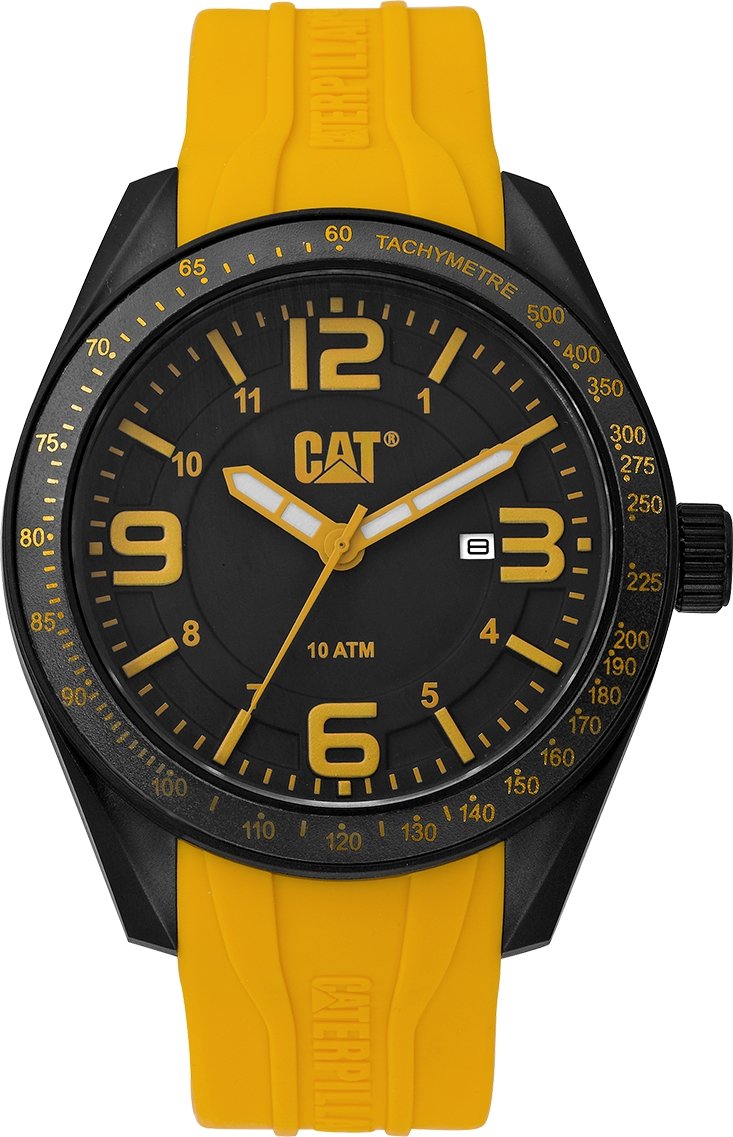 Caterpillar LQ16127137 Oceania Yellow Silicon Strap - Κοσμηματοπωλείο Goldy