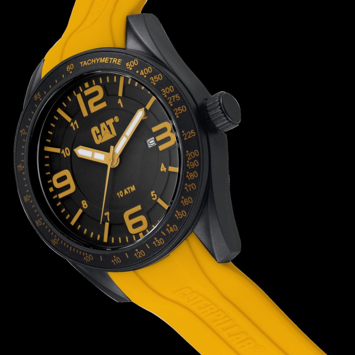 Caterpillar LQ16127137 Oceania Yellow Silicon Strap - Κοσμηματοπωλείο Goldy