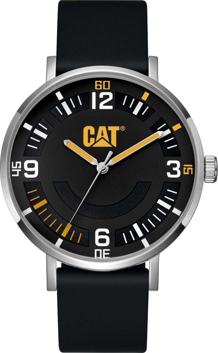 CATERPILLAR NQ14021137 Ellipse Black Silicone Strap - Κοσμηματοπωλείο Goldy