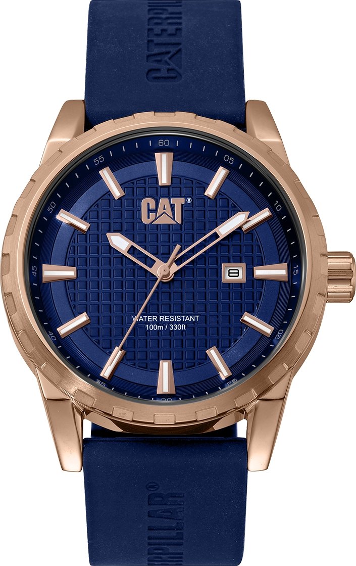 CATERPILLAR NR19126629 Architech Blue Silicon Strap - Κοσμηματοπωλείο Goldy