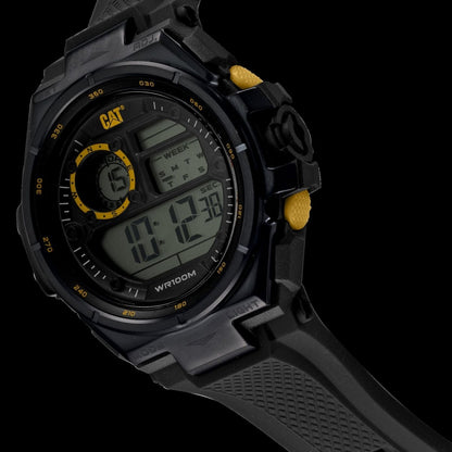 Caterpillar OD16721147 Hybrid Anadigi Black Silicon Strap - Κοσμηματοπωλείο Goldy