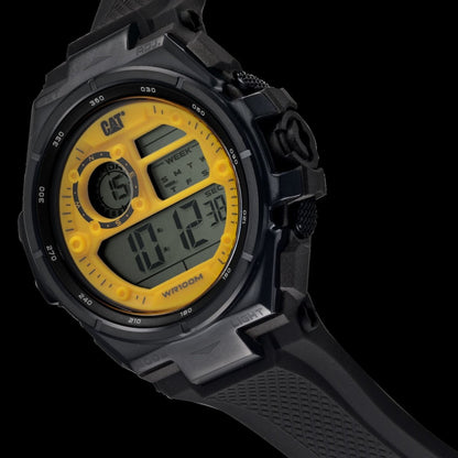 Caterpillar OD16721741 Hybrid Anadigi Black Silicon Strap - Κοσμηματοπωλείο Goldy