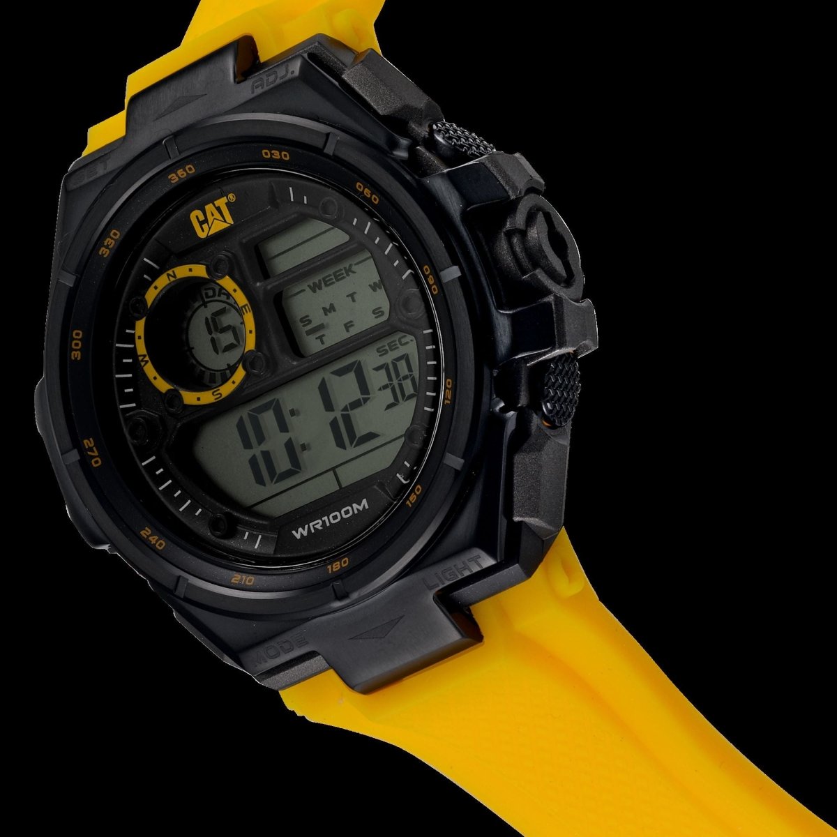 Caterpillar OD16727147 Hybrid Anadigi Yellow Silicon Strap - Κοσμηματοπωλείο Goldy