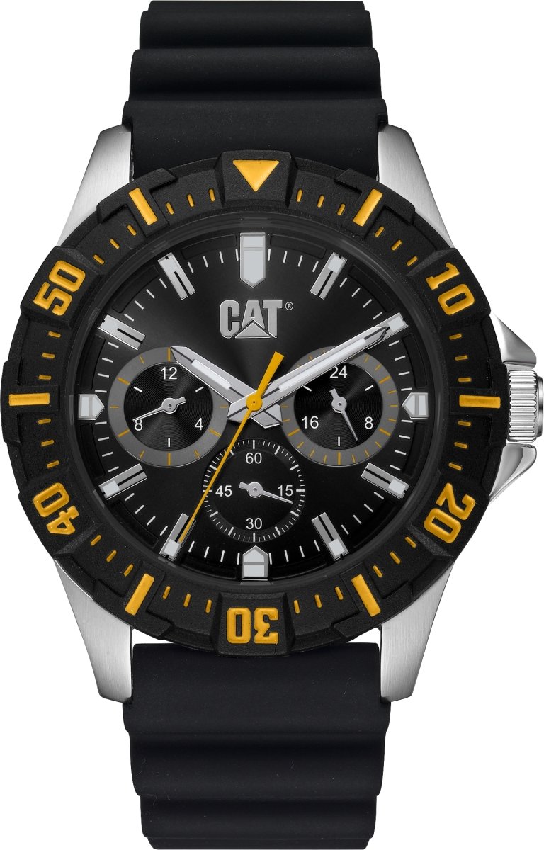 Caterpillar PZ14921121 Moto Multi Black Silicon Strap - Κοσμηματοπωλείο Goldy