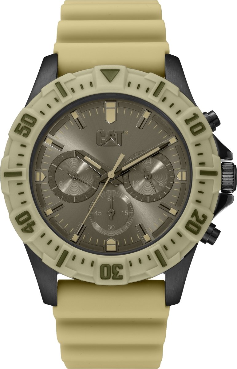 Caterpillar PZ15928929 Moto Multi Beige Silicon Strap - Κοσμηματοπωλείο Goldy