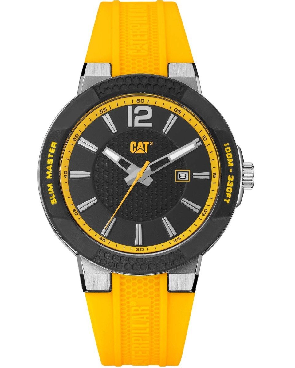 CATERPILLAR SH14127131 Shock Slim Yellow Rubber Strap - Κοσμηματοπωλείο Goldy