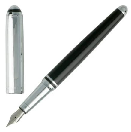 Cerruti 1881 NSN7632A Πένα Miles Black Rollerball Pen - Κοσμηματοπωλείο Goldy