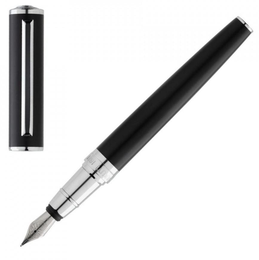 Cerruti 1881 NST0962A Motley Black Fountain Pen - Κοσμηματοπωλείο Goldy