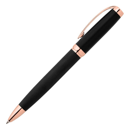 Cerruti 1881 NSY1454E Myth Black Rose Gold Ballpoint Pen - Κοσμηματοπωλείο Goldy