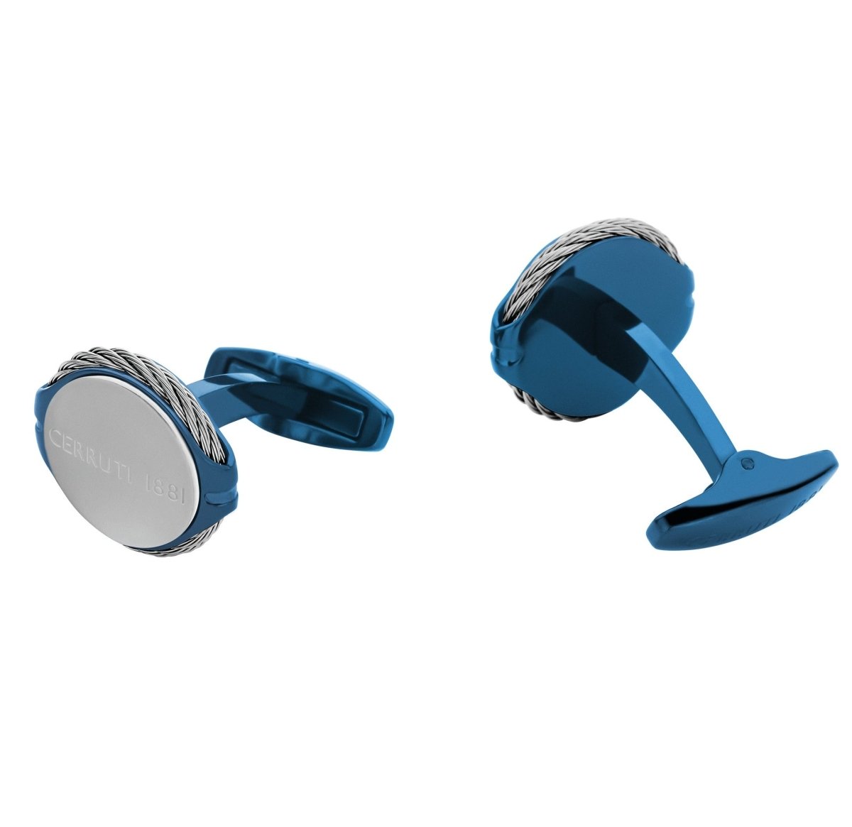 Cerruti CIAGC2216501 Kabil Cufflinks in Blue Steel Goldy.gr