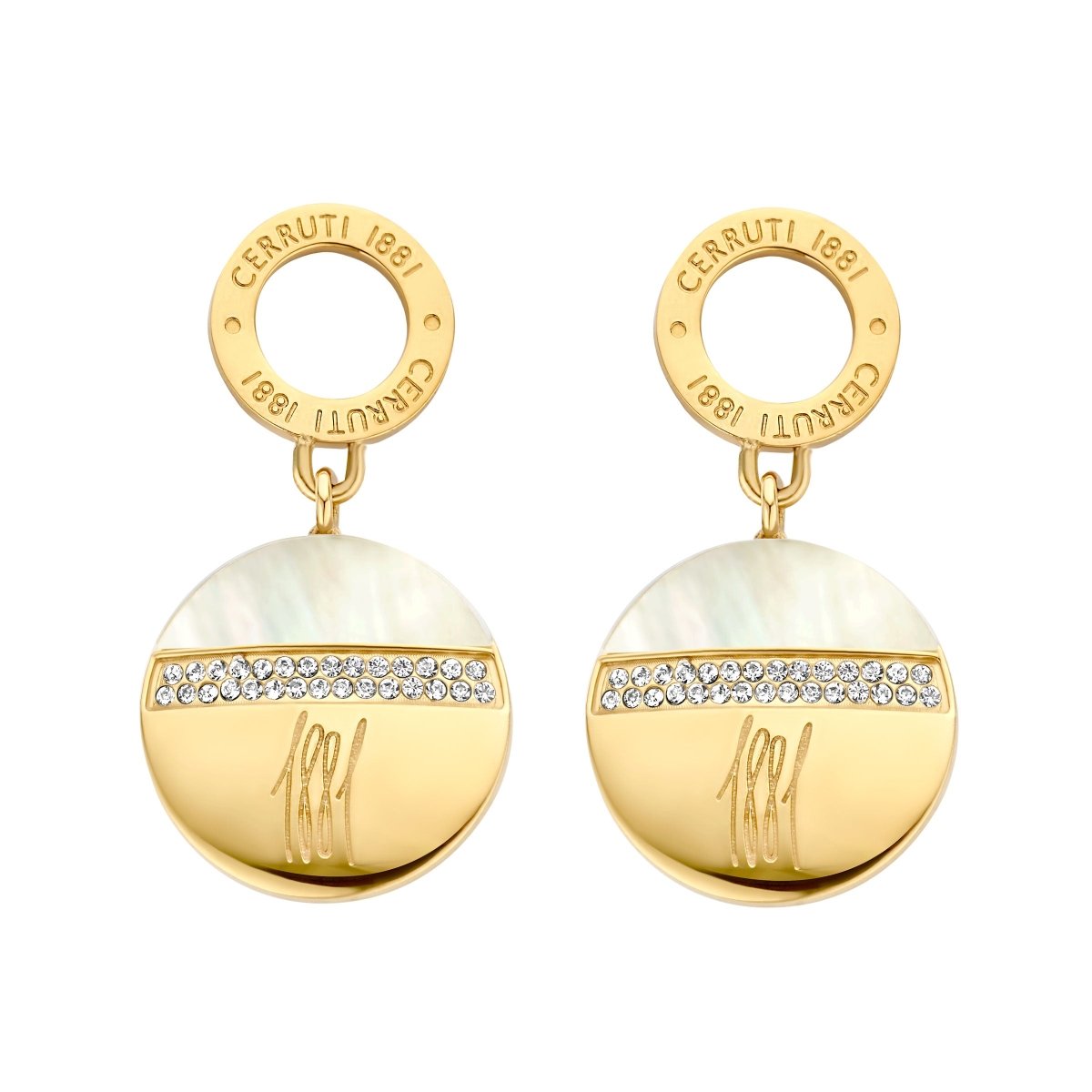 Cerruti CIJLE0000202 Fragancia Gold Plated Steel Earrings Goldie