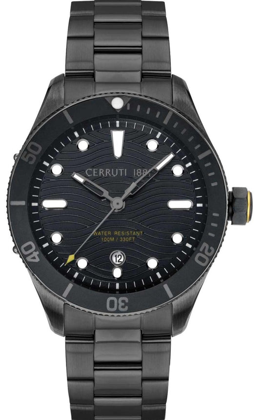 Cerruti CIWGH2113702 Cedonio Black Stainless Steel Bracelet - Κοσμηματοπωλείο Goldy