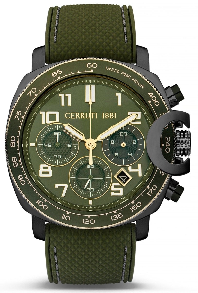 Cerruti CIWGO2206803 Positano Khaki Silicone Strap - Κοσμηματοπωλείο Goldy