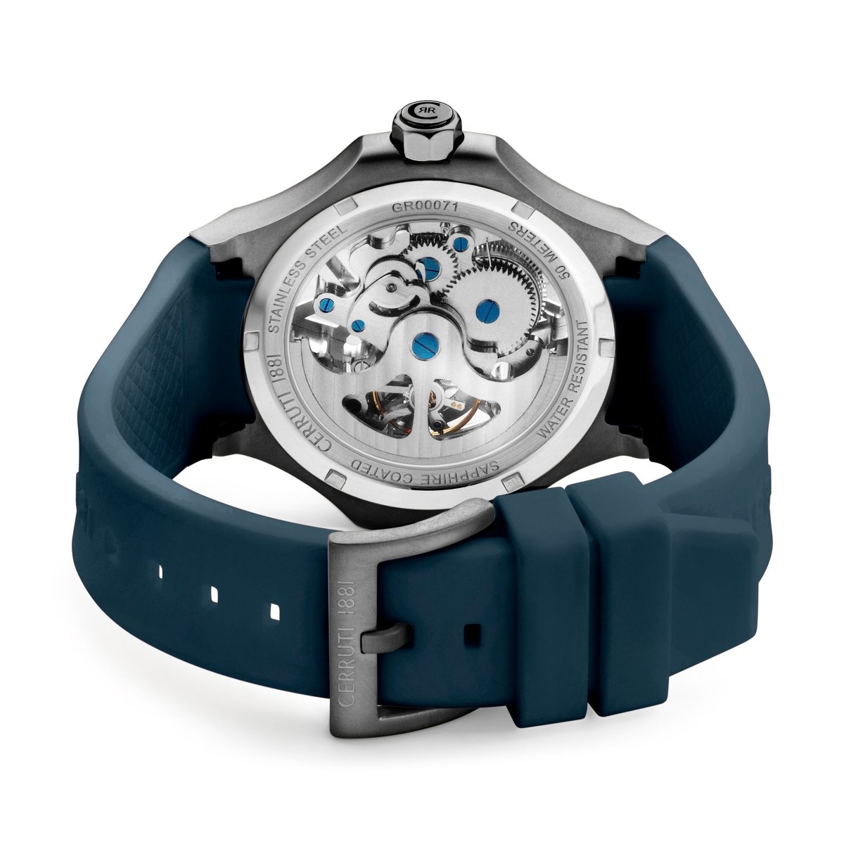 Cerruti CIWGR0007102 Lucardo Automatic Blue Silicon Strap - Κοσμηματοπωλείο Goldy