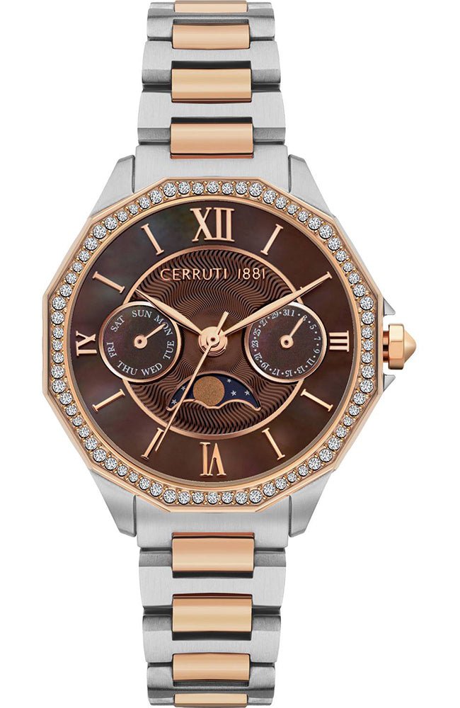 Cerruti CIWLK2021002 Jesina Crystals Two Tone Stainless Steel Bracelet - Κοσμηματοπωλείο Goldy