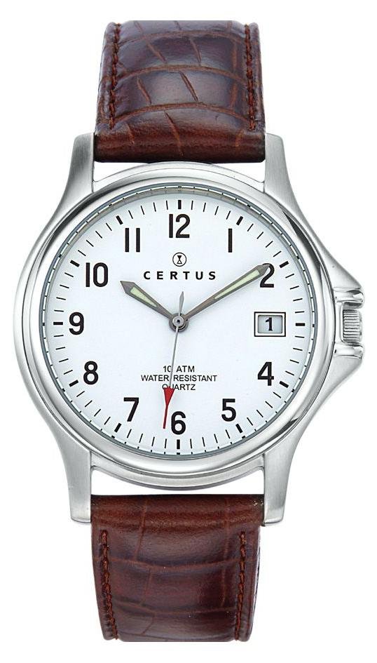 Certus 610424 Brown Leather Strap - Κοσμηματοπωλείο Goldy