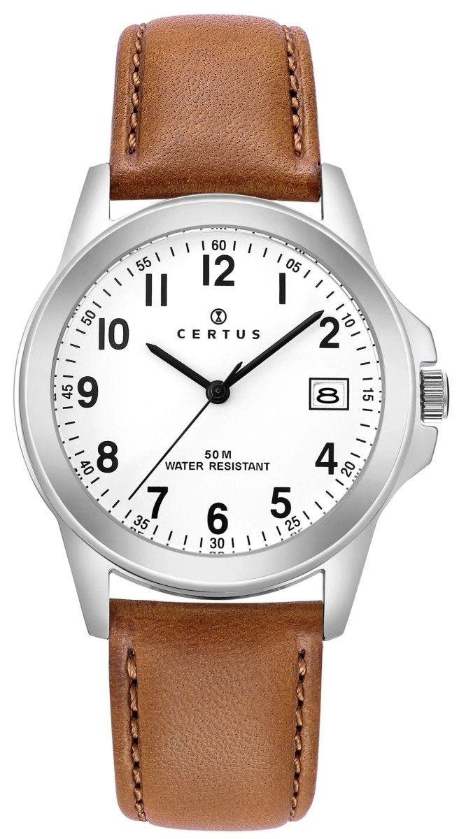 Certus 610711 Brown Leather Strap - Κοσμηματοπωλείο Goldy