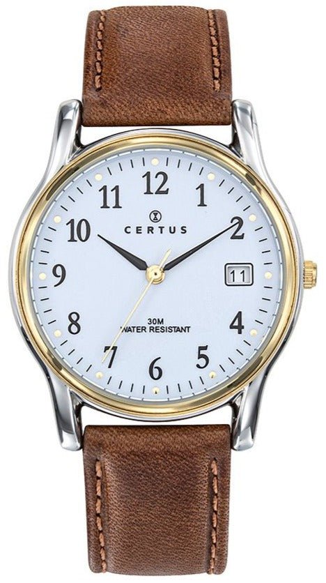 Certus 611275 Classic Mens Brown Leather Strap - Κοσμηματοπωλείο Goldy