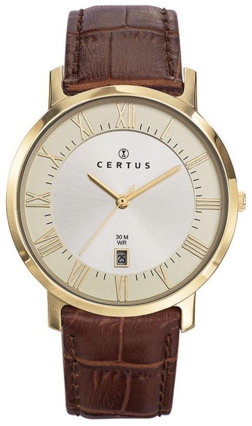 Certus 612357 Brown Leather Strap - Κοσμηματοπωλείο Goldy