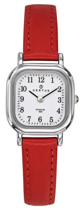 Certus 644411 Red Leather Strap - Κοσμηματοπωλείο Goldy