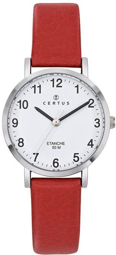 Certus 644446 Red Leather Strap - Κοσμηματοπωλείο Goldy