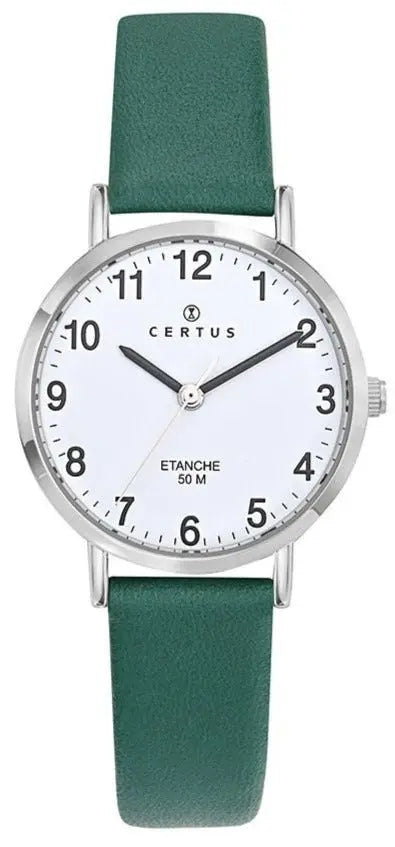 Certus 644448 Green Leather Strap - Κοσμηματοπωλείο Goldy