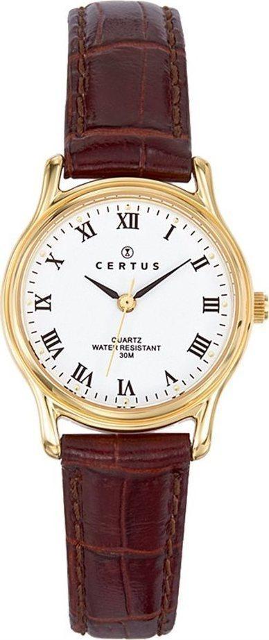 Certus 646241 Brown Leather Strap - Κοσμηματοπωλείο Goldy