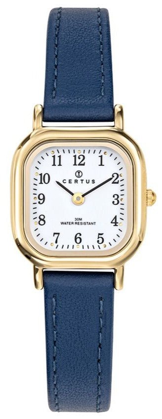 Certus 646514 Blue Leather Strap - Κοσμηματοπωλείο Goldy